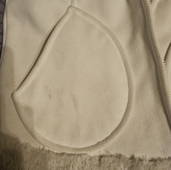 MUDD White suede jacket with fur lining - Picture 5 of 12